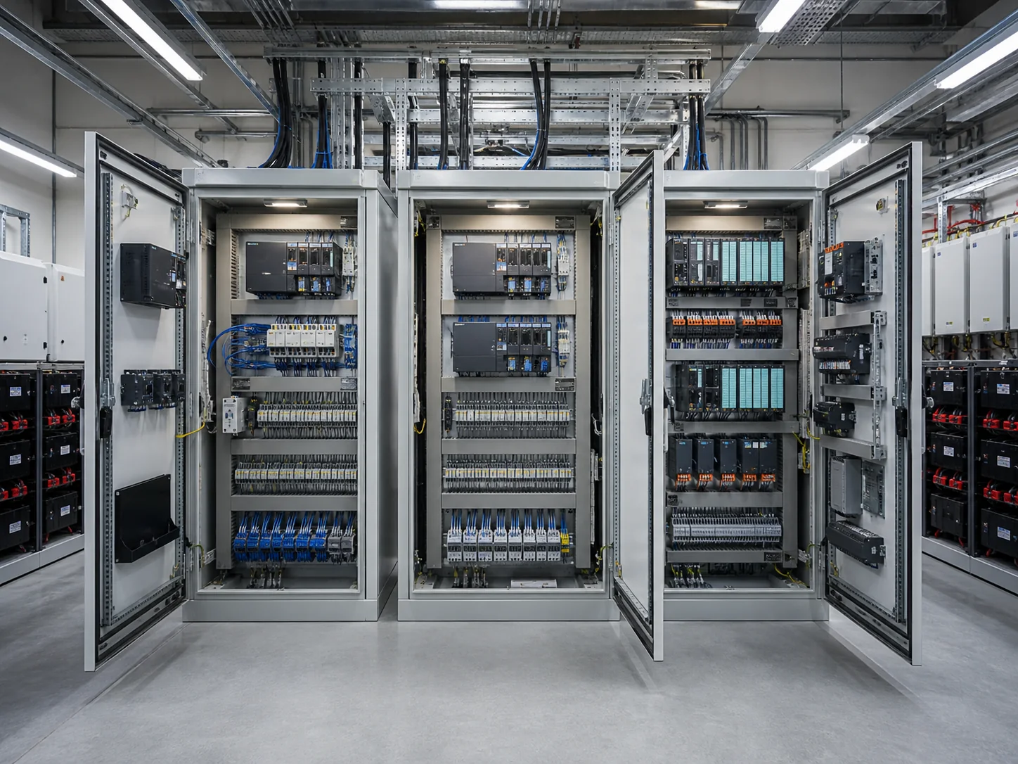 Local control level LCU, RCS and PLC control cabinet