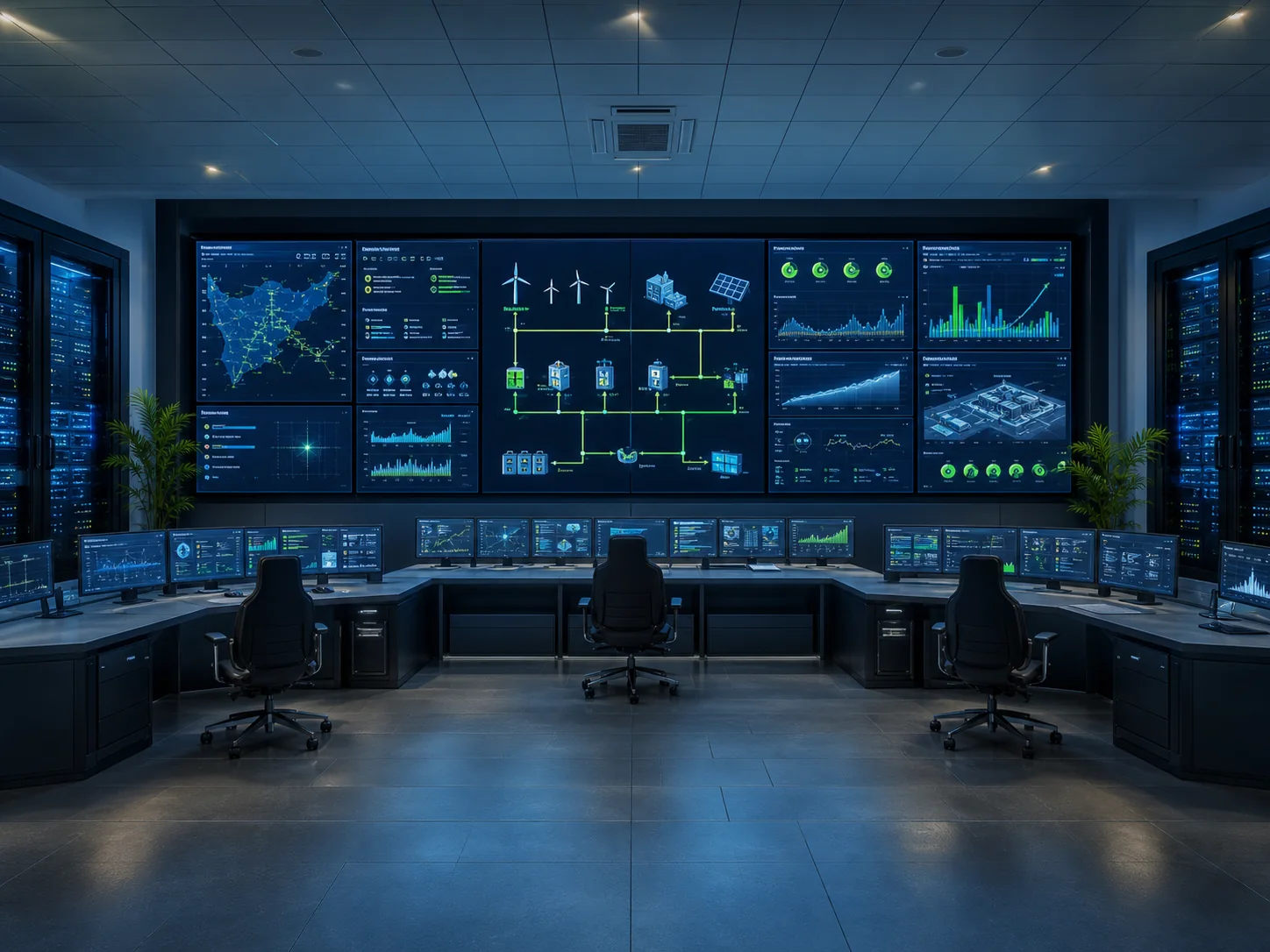 运营管理层 EMS 与 SCADA 控制室